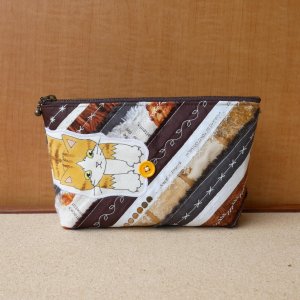 画像1: POTU：布耳パッチポーチ&ペンケース (1)
