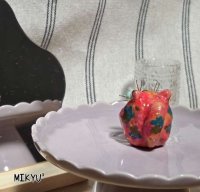 画像2: MIKYU'　mini花瓶[小さな庭のトピアリー•キャット]