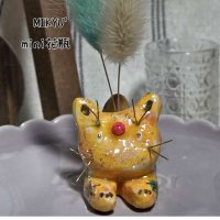 画像1: MIKYU'　mini花瓶[小さな庭のトピアリー•キャット]