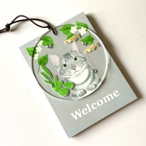 画像12: 9nyan：Welcome プレート ＊サバトラ＊ (12)
