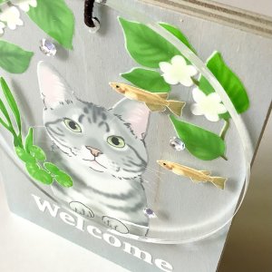 画像11: 9nyan：Welcome プレート ＊サバトラ＊ (11)