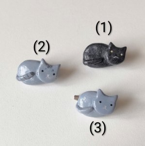 画像2: 9nyan：にゃんこブローチ（全額寄付） (2)