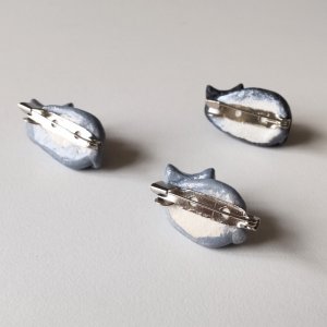画像4: 9nyan：にゃんこブローチ（全額寄付） (4)