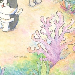 画像5: 向日葵きのこ：ポストカード　縦タイプ　さんごの森 (5)