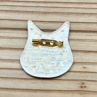 画像2: kikogurumi : おでかけぶろーち（手描き ／ ミケ長毛）