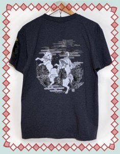 画像1: shirokiji T.K：猫又Ｔシャツ【ダークヘザーネイビー】（一部寄付） (1)