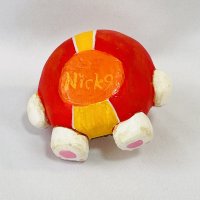 画像1: Nick9：樹脂のフィギュア　レーシングねこダルマ