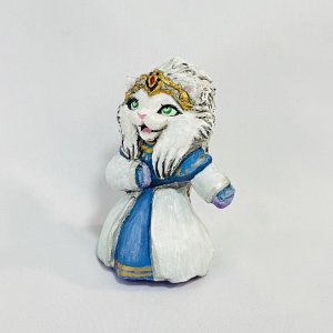画像2: Nick9：樹脂のフィギュア　ねこのクイーン (2)