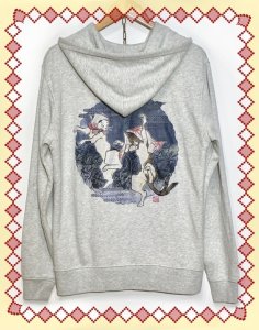 画像1: shirokiji T.K：猫又パーカー【グレー（オートミール）】（一部寄付） (1)