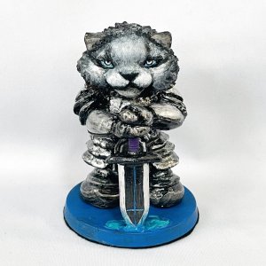 画像2: Nick9：樹脂のフィギュア　ねこの騎士 (2)