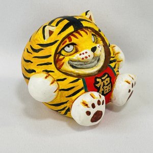 画像4: Nick9：樹脂のフィギュア　トラねこダルマ (4)