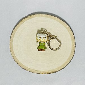 画像2: Nick9：樹脂のミニチュアキーホルダー　ねこのシルキー (2)
