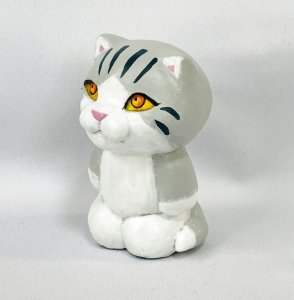 画像2: Nick9：樹脂のフィギュア　ねこのあきんこ (2)