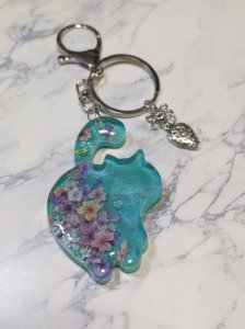 画像1: アトリエT's odyssey：重華猫B【ターコイズブルー】 (1)