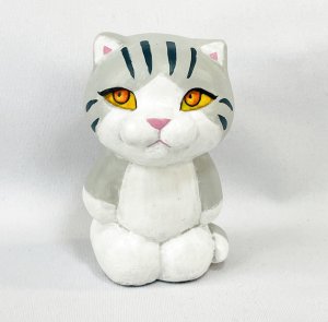 画像1: Nick9：樹脂のフィギュア　ねこのあきんこ (1)