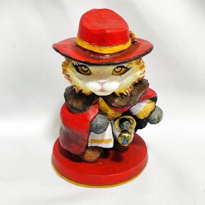 画像1: Nick9：樹脂のフィギュア　ねこの貴族 (1)