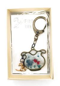 画像2: 手仕事LIFE：レジンキーホルダー*金魚と猫*