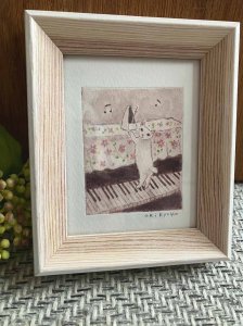 画像1: ドレミかんぱにー：彩色銅版画・原画「セピア色の思い出」（一部寄付） (1)