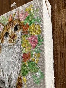 画像4: ドレミかんぱにー：キャンバスアート・原画「spring」（一部寄付） (4)