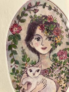 画像2: ドレミかんぱにー：彩色銅版画・原画「輝き」（一部寄付） (2)