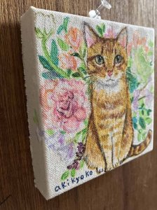 画像3: ドレミかんぱにー：キャンバスアート・原画「Flowers」（一部寄付） (3)