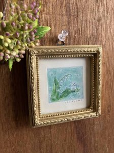 画像1: ドレミかんぱにー：彩色銅版画・原画「スズランの精」（一部寄付） (1)