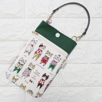 画像2: sayco：そばかすネコのスマホポーチ（オーカー）
