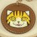 画像4: Nick9：本革の手描きアートキーホルダー　あきんこ　とら (4)