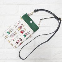 画像1: sayco：そばかすネコのスマホポーチ（オーカー）
