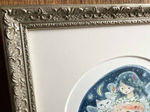 画像3: ドレミかんぱにー：彩色銅版画・原画「海のふた」（一部寄付） (3)