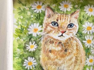 画像3: ドレミかんぱにー：水彩画・原画「Margaret」（一部寄付） (3)