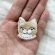 画像4: KARENTO.K.N：オシャレな猫ちゃん（茶ハチワレ）　手刺繍ブローチ (4)
