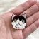 画像4: KARENTO.K.N：オシャレな猫ちゃん（三毛猫）　手刺繍ブローチ (4)