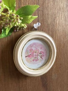 画像3: ドレミかんぱにー：彩色版画・原画「桜の精」（一部寄付） (3)
