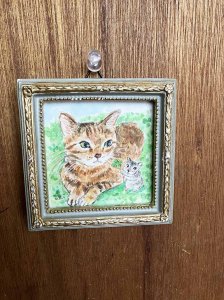 画像1: ドレミかんぱにー：水彩画・原画「四葉のクローバー」（一部寄付） (1)