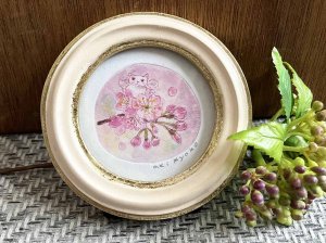 画像2: ドレミかんぱにー：彩色版画・原画「桜の精」（一部寄付） (2)