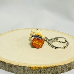 画像2: Nick9：樹脂のミニチュアキーホルダー　コック　ブラック (2)