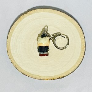 画像4: Nick9：樹脂のミニチュアキーホルダー　コック　ブラック (4)