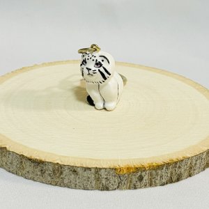 画像3: Nick9：樹脂のミニチュアキーホルダー　マヌルネコ　ピンクアイ　Puru by Nick9  (3)