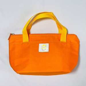 画像1: Nick9：ビビットオレンジの保温冷バッグ　ミニ (1)