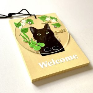 画像4: 9nyan：Welcome プレート ＊クロネコ＊ (4)