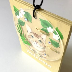 画像8: 9nyan：Welcome プレート ＊茶トラ＊ (8)
