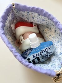 画像1: はんどめいどkiki：ねこ型きんちゃく袋(16種) 「全額寄付」