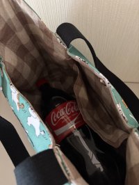 画像2: kiki：ねこ耳トートバッグ緑