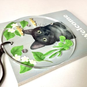画像9: 9nyan：Welcome プレート ＊黒トラ＊ (9)