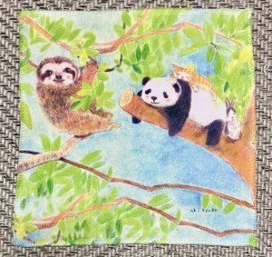 画像1: ドレミかんぱにー：スマホ＆メガネ拭き「ナマケモノより怠け者」（一部寄付） (1)