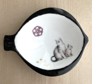 画像1: アート工房Renon：お魚小皿　その4 (1)