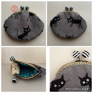 画像3: kiki：丸玉がま口ポーチ(10種) (3)