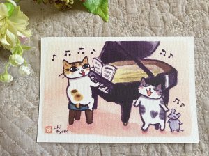 画像3: ドレミかんぱにー：和紙のポストカード　音楽4枚セットvol.1 (3)
