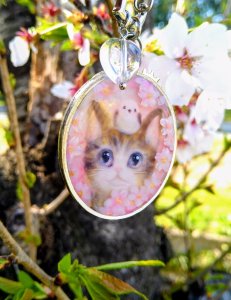 画像1: Jellyfish月まる：桜咲く春の仔猫とシマエナガ (1)